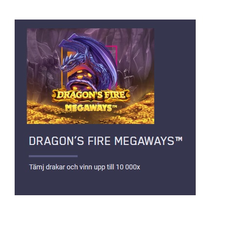 Dragon's Fire Megaways med 10 000x gånger på Maria Casino!