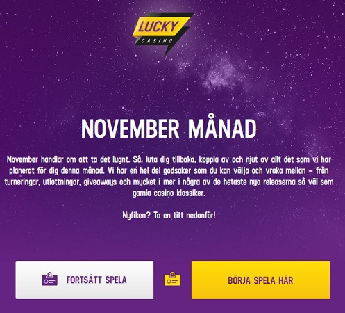 Spela Black Friday slots nu på Lucky Casino!