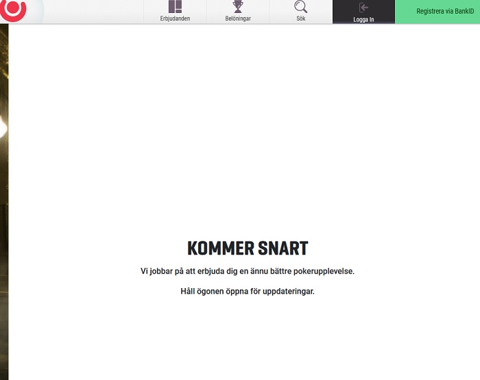 Unna dig casino och live casino istället för Guts Poker!