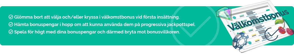 Fallgropar på nätcasinon