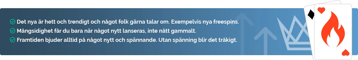 Varför välja nya casinon